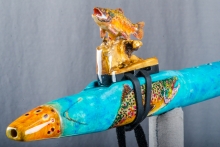 Boxelder Burl Native American Flute, Minor, Mid G-4, #P36C